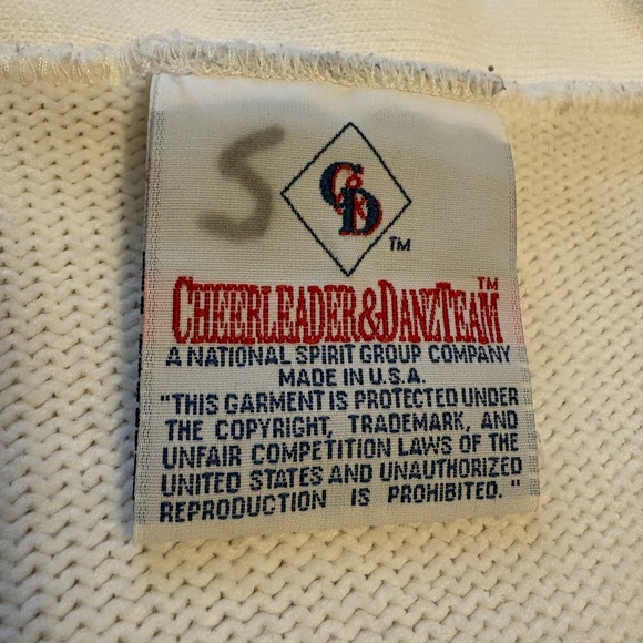 Vintage Cheerleader Letterman Sweater - Picture 6 of 9